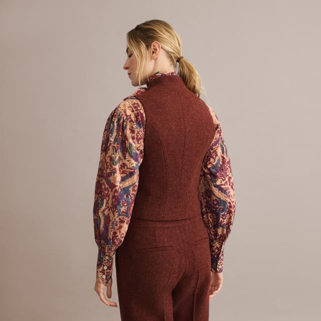 Thumbnail 4 de Verhunt Chaleco corto tweed básico