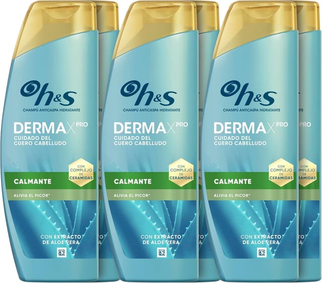Detalle de H&S DermaXPro Calmante Champú anticaspa 300 ml