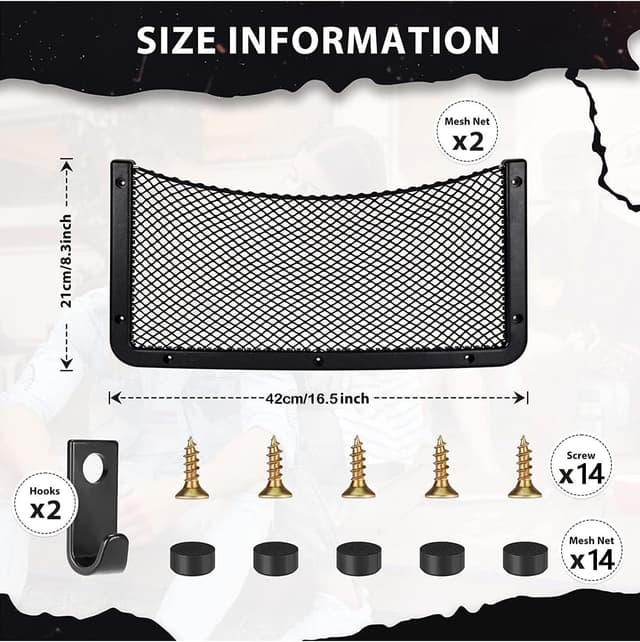 Thumbnail 2 de EINESIN Storage Nets for Campervans 2 Bags