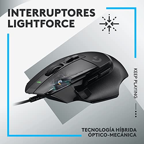 Detalle 2 de Logitech G G502 X ratón gaming con HERO 25K
