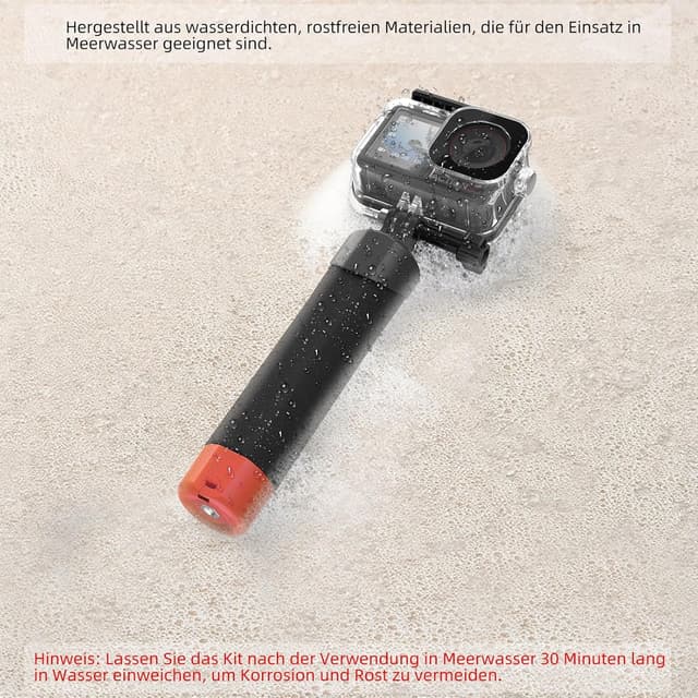 Detalle de Osmo Action Tauch-Zubehör-Set mit schwimmendem Handgriff und wasserdichtem Gehäuse (für DJI Osmo Action 5 Pro/4/3)