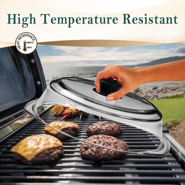 Thumbnail 5 de Le’raze Tall Glass Microwave Splatter Cover 10in 🍽