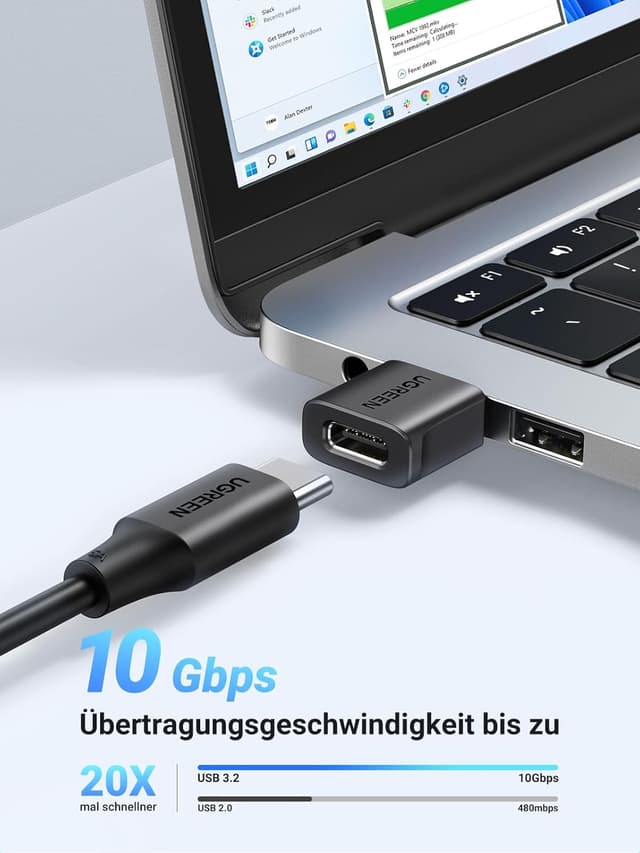 Detalle 2 de UGREEN USB C auf USB Adapter 10Gbps