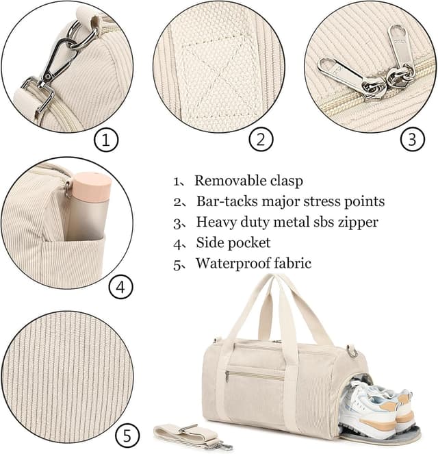 Detalle de LOIDOU Sporttasche 24 l Beige