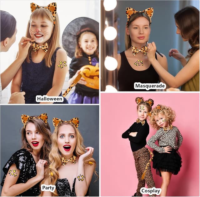 Thumbnail 6 de Hifot 7 Pezzi Costume da Leopardato 🎭