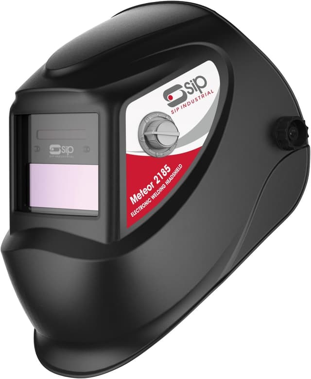 Detalle de SIP Meteor 2185 auto-darkening welding helmet (True Colour) DIN 9-13, solar powered