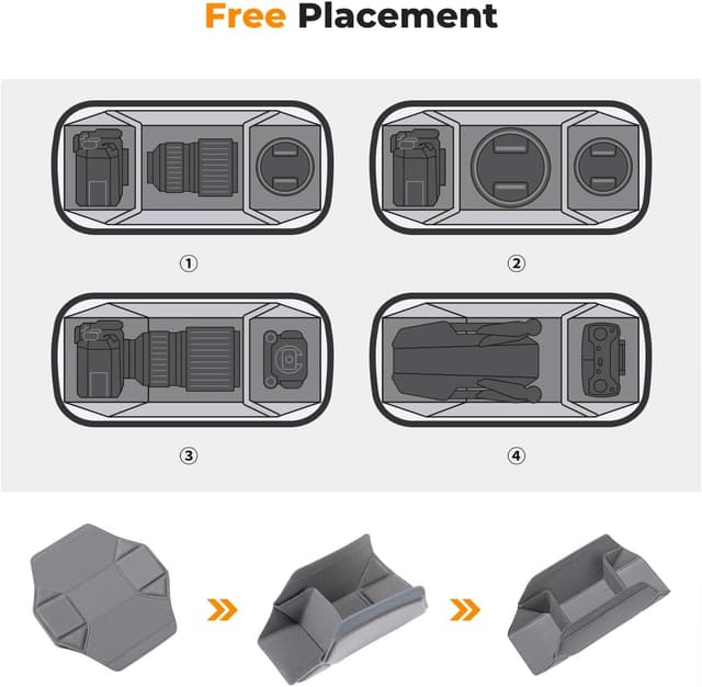 Detalle de K&F CONCEPT 2-in-1 Sling Bag 1 for DSLR camera