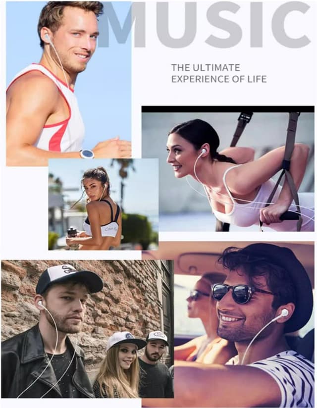 Thumbnail 6 de Thecoopidea Wired Lightning Earbuds with Microphone, Volume Control & Noise-Cancelling HiFi Sound