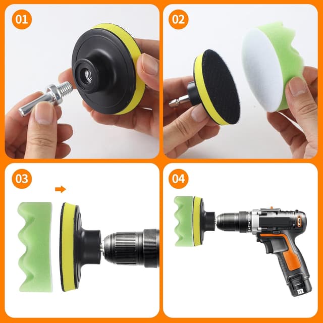 Thumbnail 4 de 28‑teiliges 80mm Polierschwämme Set Auto