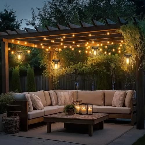 Detalle 2 de Kimjo Farolillos Solares Exterior 🪴 IP65, 2 Piezas