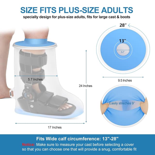 Thumbnail 1 de YUNCHI protection douche jambe XL anti-glisse