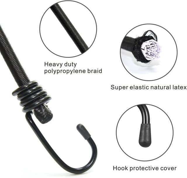 Thumbnail 2 de BEXSLE Bungee Cords 24in 6pcs