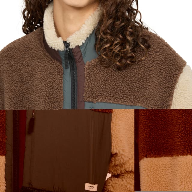 Detalle 2 de Element Oak Sherpa: chaqueta de borreguito de hombre con corte relajado