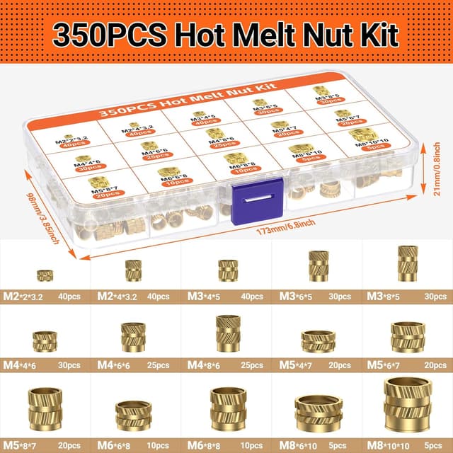 Thumbnail 2 de Preciva Gewindeeinsätze Lötspitzen Set 350tlg.