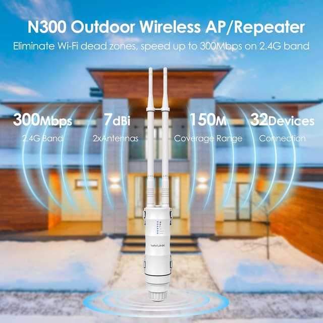 Thumbnail 2 de WAVLINK N300 Outdoor WiFi Access Point