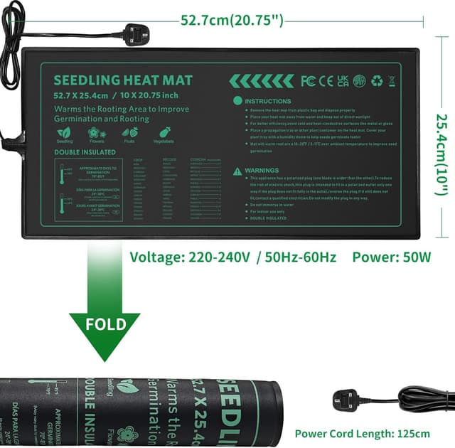 Thumbnail 3 de AUPETEK Plant Heat Mat 25x52cm