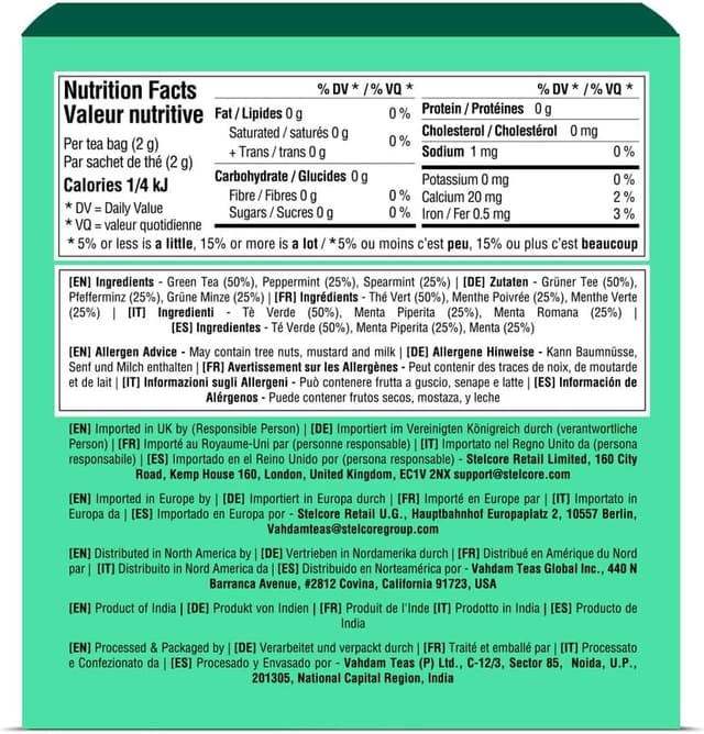 Thumbnail 8 de Vahdam Mint Melody Té Verde 🌿 30 Bolsitas, Natural, India