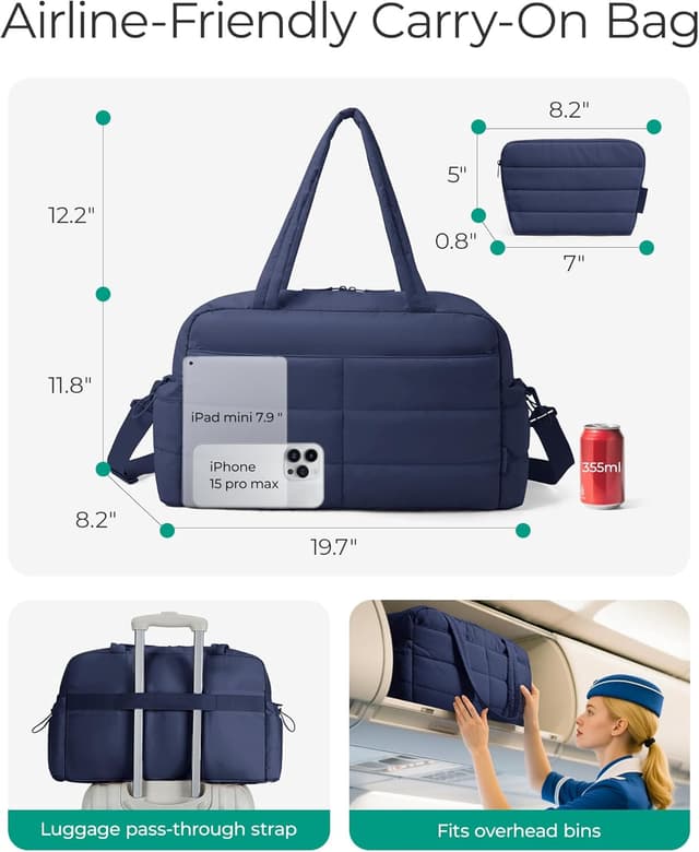 Detalle de bagsmart 31L Gym Bag with Wet Pocket