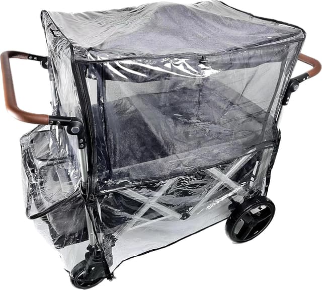 Detalle 2 de Large Size Trolley Rain Cover with Mosquito Net and Waterproof Window (2-in-1)