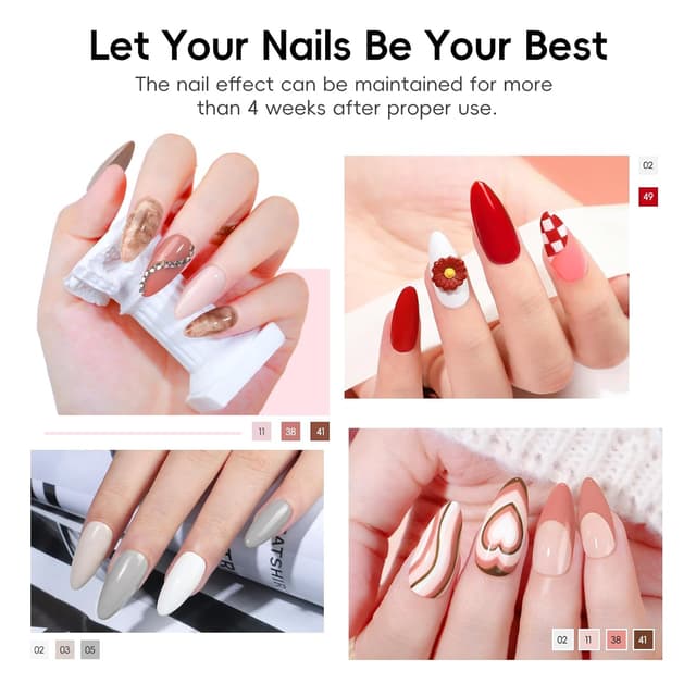 Detalle 2 de PEACECOLOR Gel NĂ€gel Set 22 Farben đ