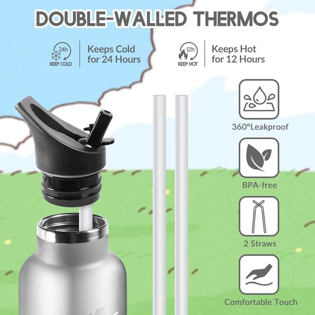 Thumbnail 3 de HoneyHolly Botella de Agua Inox 500ml 🧊 Frío/Caliente