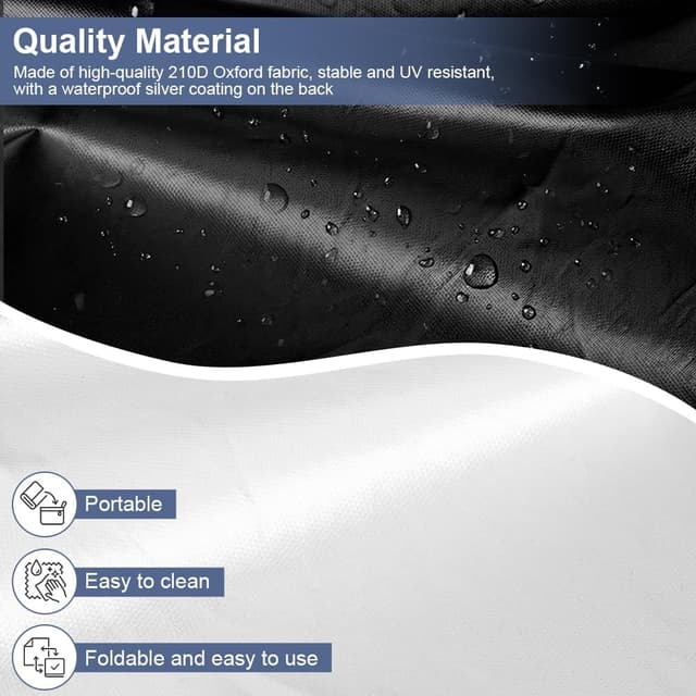 Detalle de Housse de parasol droit AOOWU en tissu Oxford 210D imperméable, avec fermeture éclair