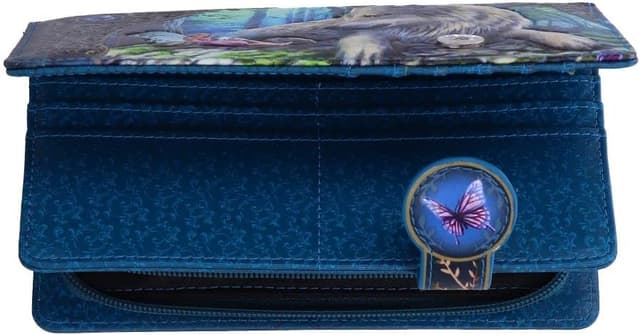 Detalle de Nemesis Now Lisa Parker Fairy Stories embossed purse (18.5cm) – multi-coloured PU cash & cards wallet