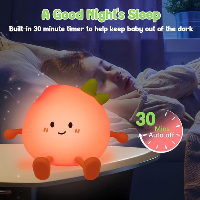 Thumbnail 2 de Wrischan Luz Nocturna Infantil Durazno recargable