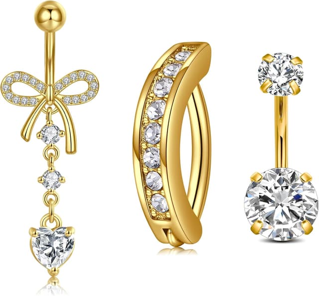 Imagen de Longita 10mm Dangly Belly Button Bars en OfertitasTOP