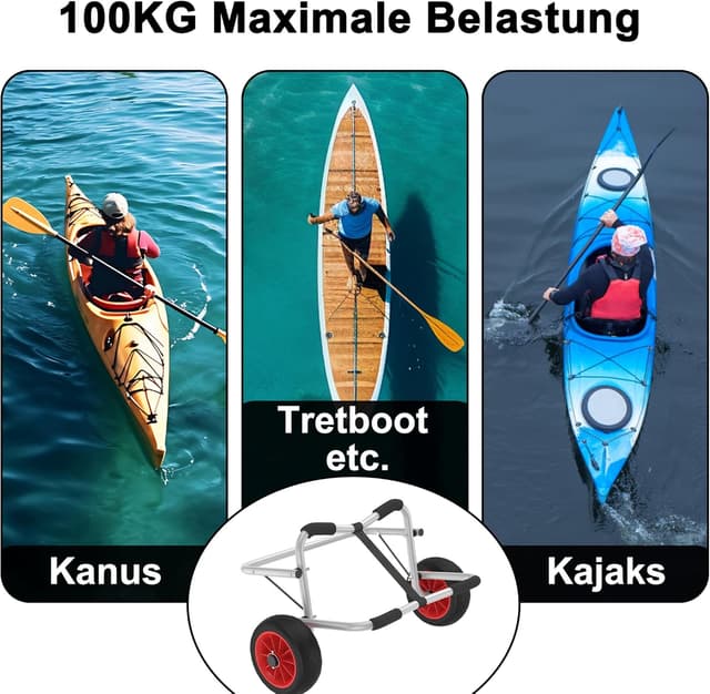 Detalle 2 de UISEBRT Kajakwagen Tragkraft bis 100 kg