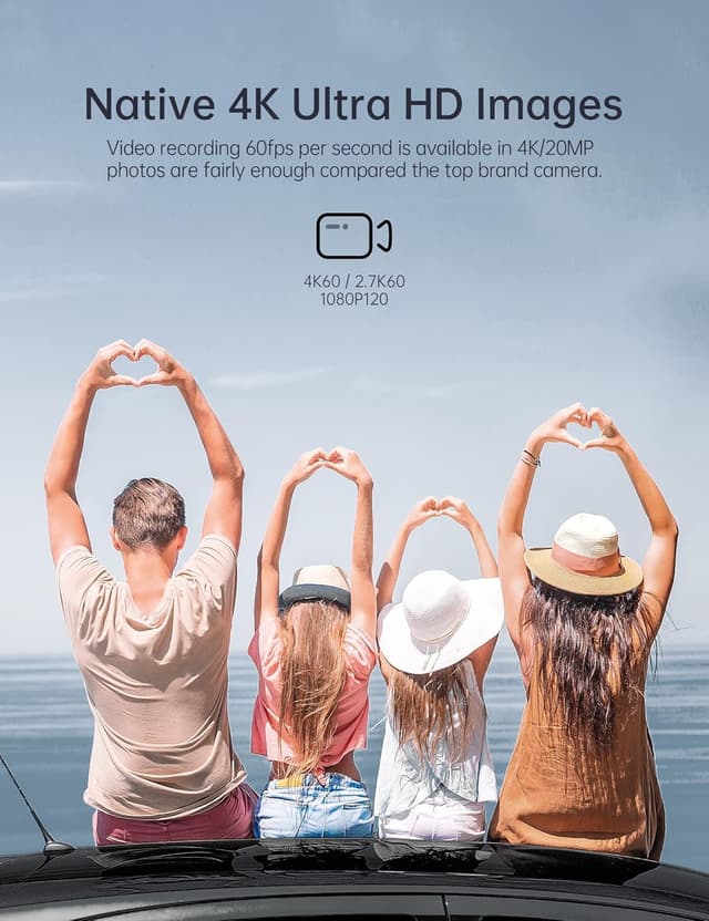 Thumbnail 4 de WOLFANG GA420 4K60FPS Action Cam Schwimmender Griff Set