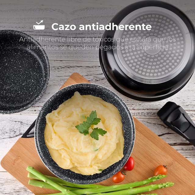 Thumbnail 3 de Bergner Set 3 Cazos Inducción Aluminio Prensado