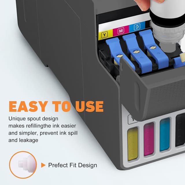 Detalle 2 de hehua Multipack Encre Sublimation pour Epson E102 E104