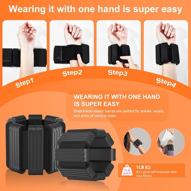 Thumbnail 6 de Giiyr Ankle Weights Set 1 lb Each