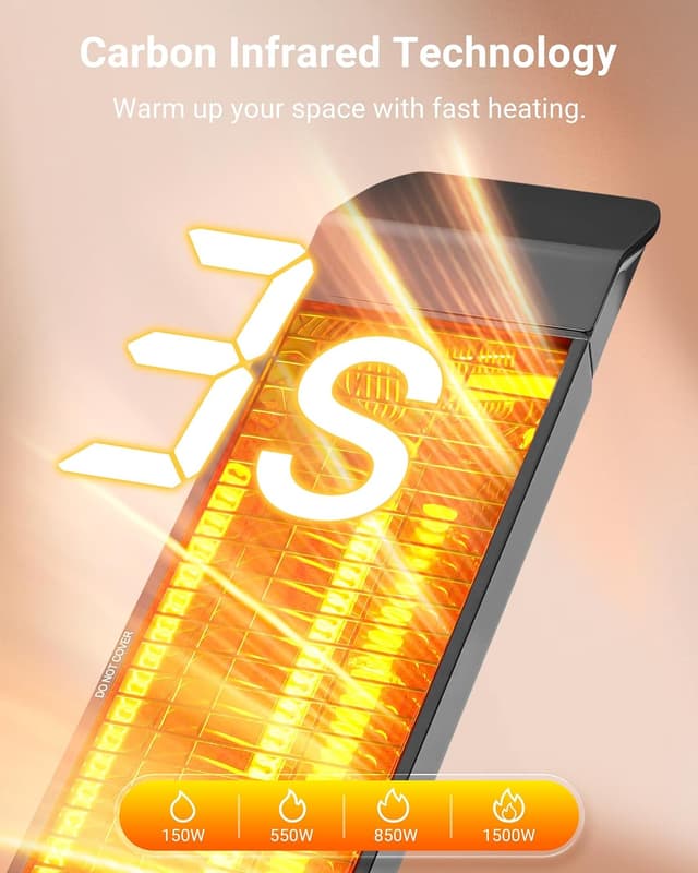 Thumbnail 2 de Pasapair Electric Patio Heater: Smart Infrared with App Control