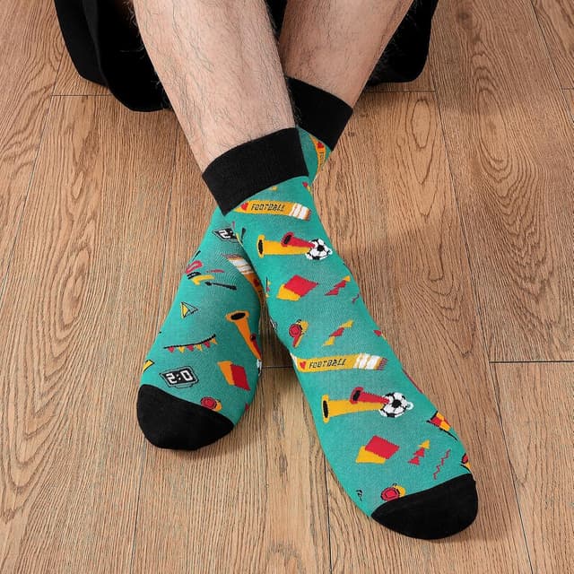 Detalle de Effeet Lustige Socken Herren 37–46 – Fußball-Spruch als Geschenk für Männer
