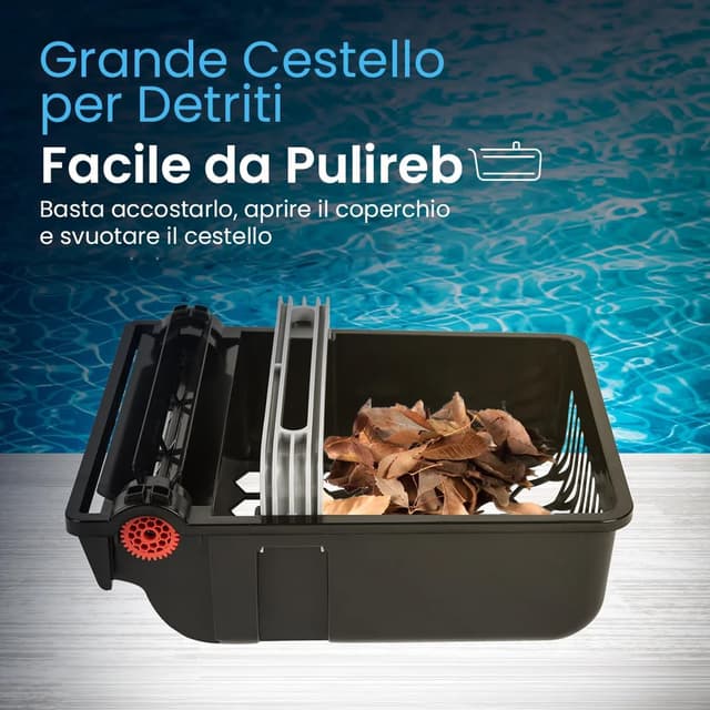 Thumbnail 6 de Betta SE Robot Skimmer Solare senza fili per piscina – pulitore automatico di superficie con batteria fino a 30h