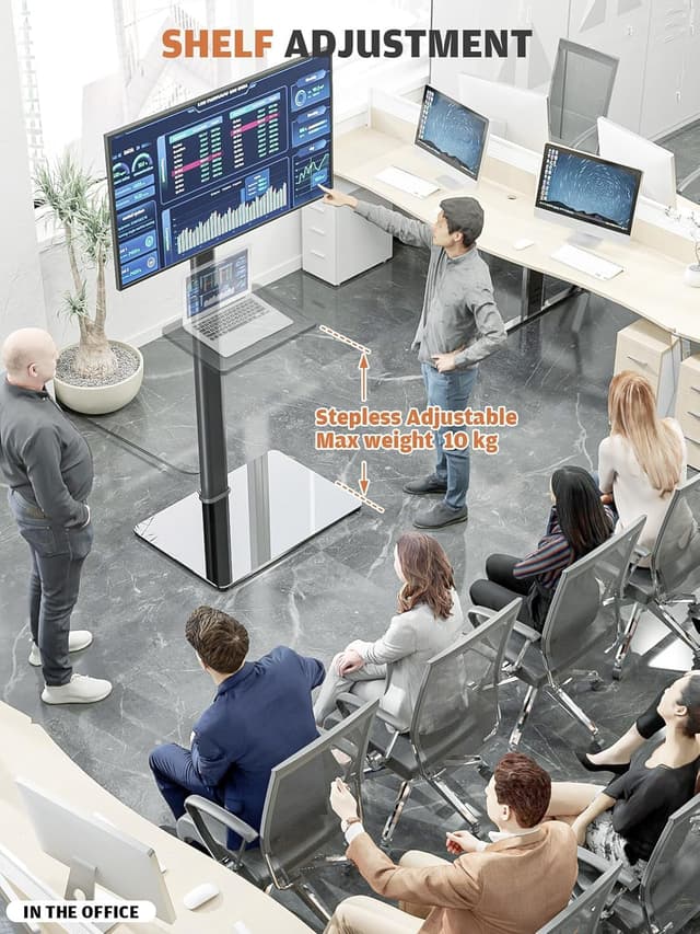 Detalle 2 de TV Standfuß HT2001BP höhenverstellbar 19–42 Zoll