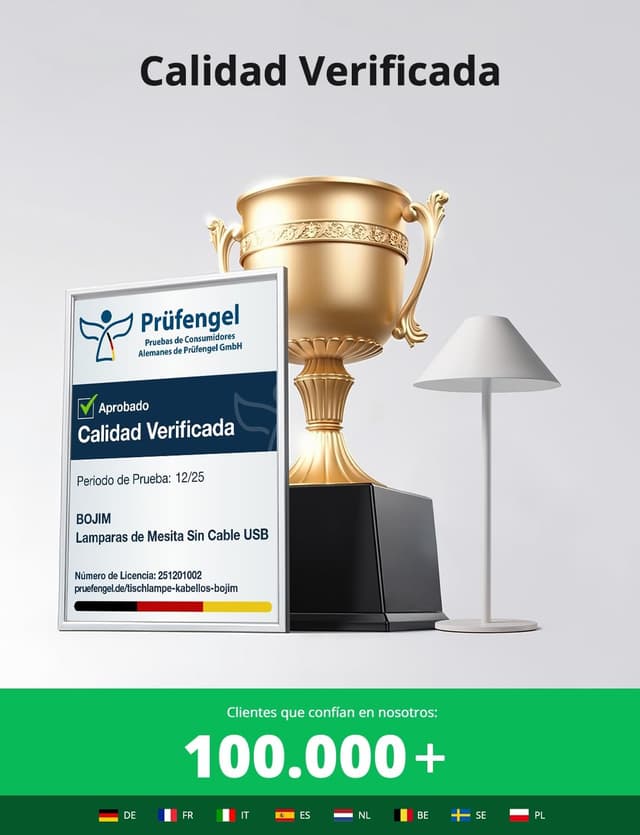 Detalle 2 de Bojim Lámparas LED Mesita 10 días