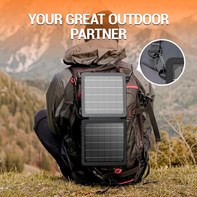 Thumbnail 6 de GOODaaa 10W Portable Solar Charger (Dual USB) Foldable, Waterproof & Shockproof