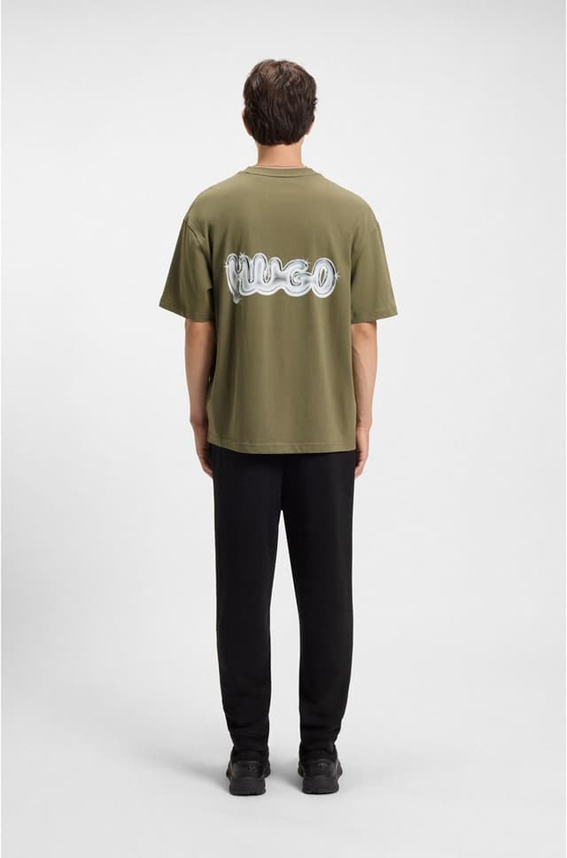 Detalle 2 de HUGO Herren Nyrotee T-Shirt aus 100 % Cotton