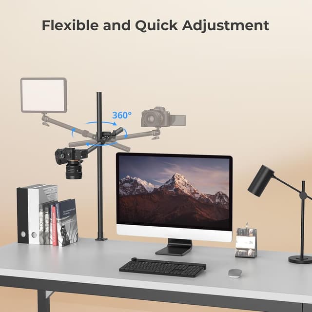 Detalle de SMALLRIG Kit de support de bureau 4938 pour bras de caméra avec rotule 360°