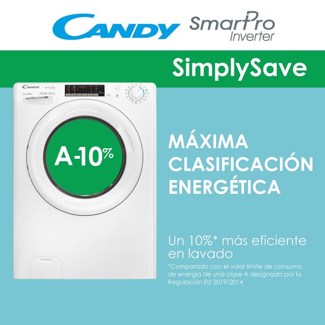 Thumbnail 4 de Candy COW4854TWM6 lavadora secadora 8 kg