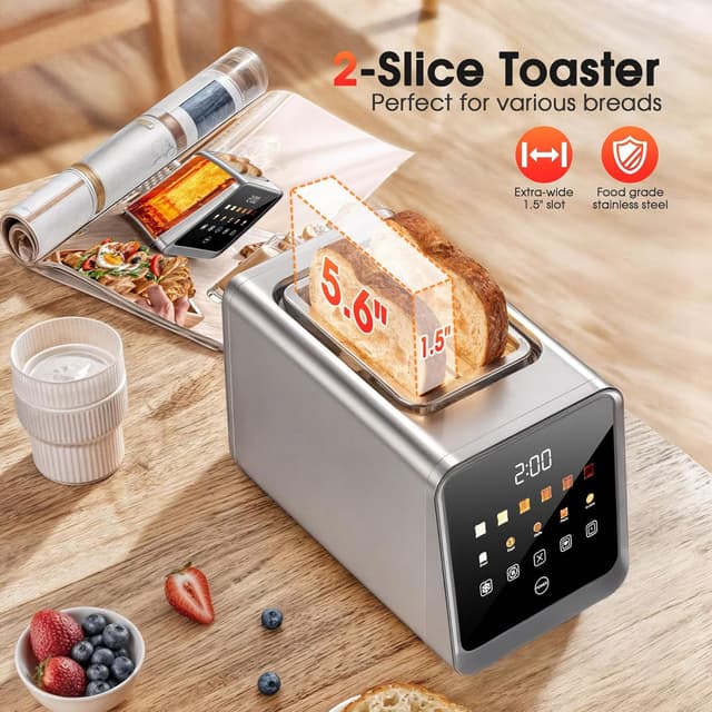 Detalle de 2 Slice Toaster with 900W Fast Toasting