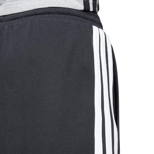 Detalle de adidas Uomo Essential Three Stripes French Terry Short en negro/blanco (talla M)