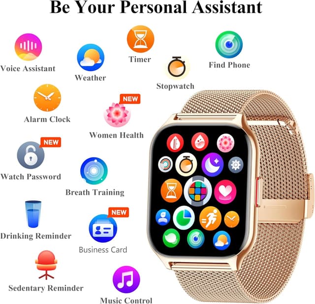 Thumbnail 6 de ZOSKVEE 2.01" Smart Watch (Call Answer/Make, Blood Pressure, Sleep & Fitness Modes)