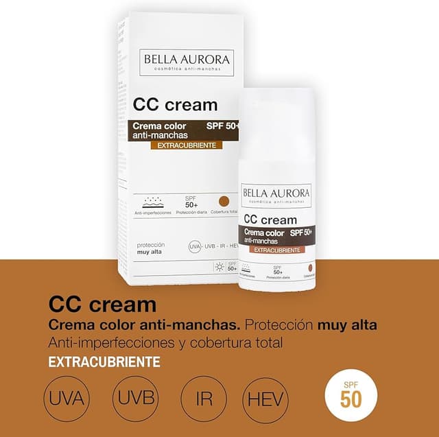 Thumbnail 1 de BELLA AURORA - CC Cream Antimanchas SPF50+ 🌞 Protección y Cobertura Total