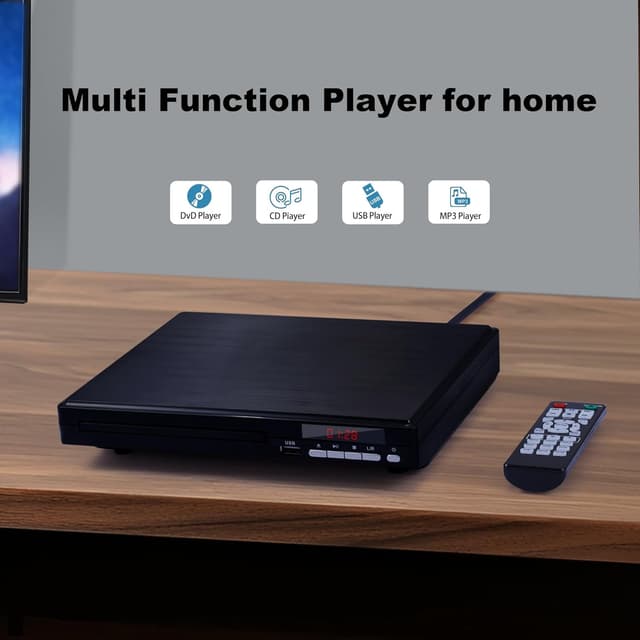 Thumbnail 4 de Compact 1080p All‑Region DVD Player with USB