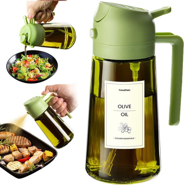 Thumbnail 6 de TrendPlain 470ml olive oil spray bottle for kitchen 🍶