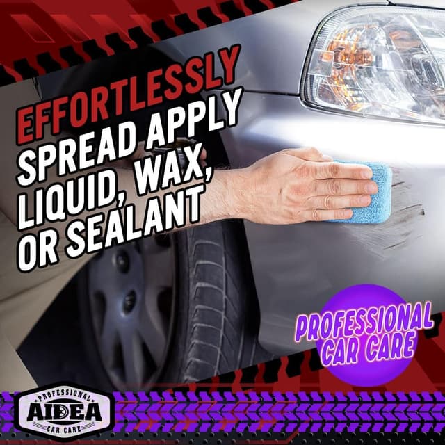 Detalle 2 de AIDEA Microfiber Applicator Pad 8-pack — applicator sponge 🧽